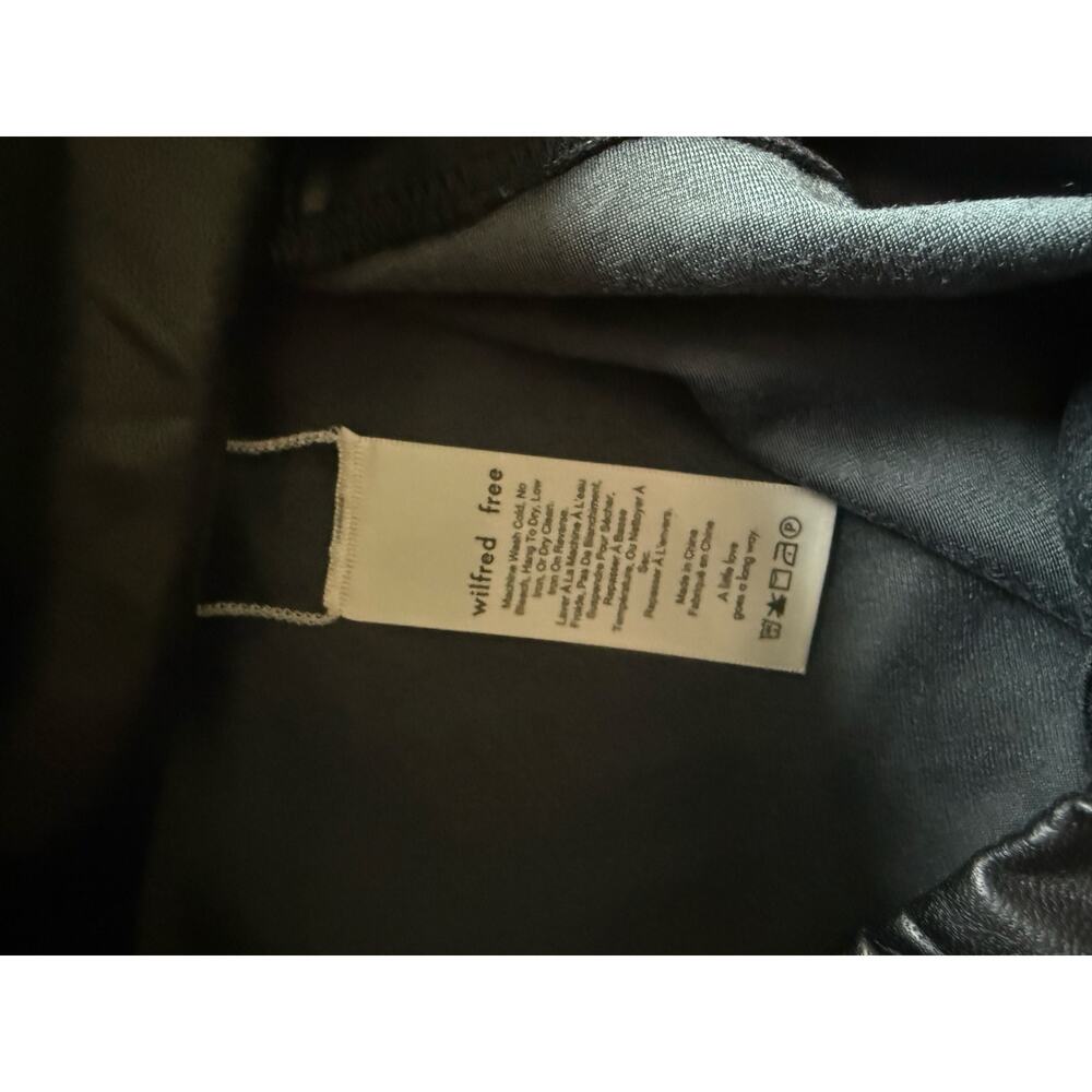 $138 New Aritzia Wilfred Daria Faux Leather Leggings - Small - Black - Picture 6 of 7